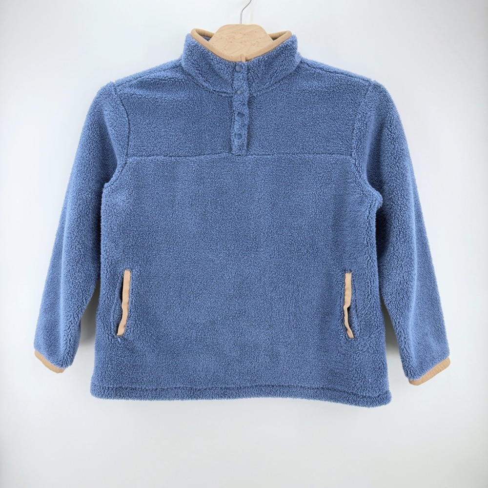 Koolaburra by UGG Fleece Pullover Womens Large Blue Sherpa Gorpcore Mock Neck - Picture 1 of 10